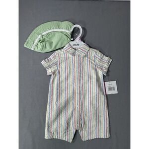 Little Me Baby Romper and hat 9 month NWT